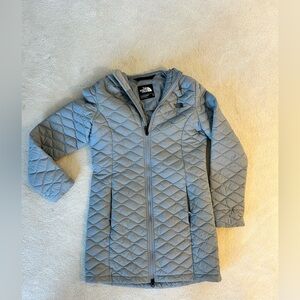 Women’s Northface Quilted Hooded Jacket - Gray
